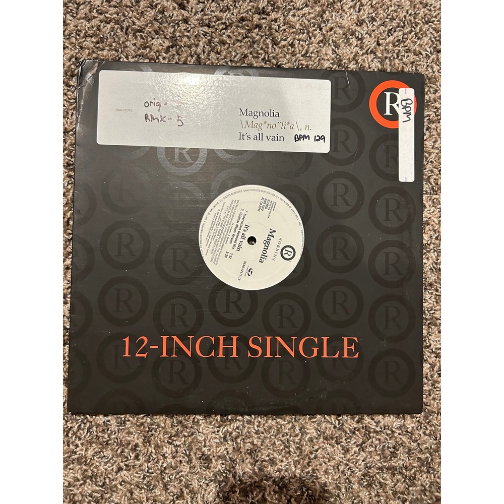 Magnolia It's All Vain 12" Vinyl Single Robbins House Innervisions Mix REAB-